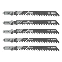 Pack de 5 lames de scie sauteuse BOSCH 2608630033 T111C  BOIS